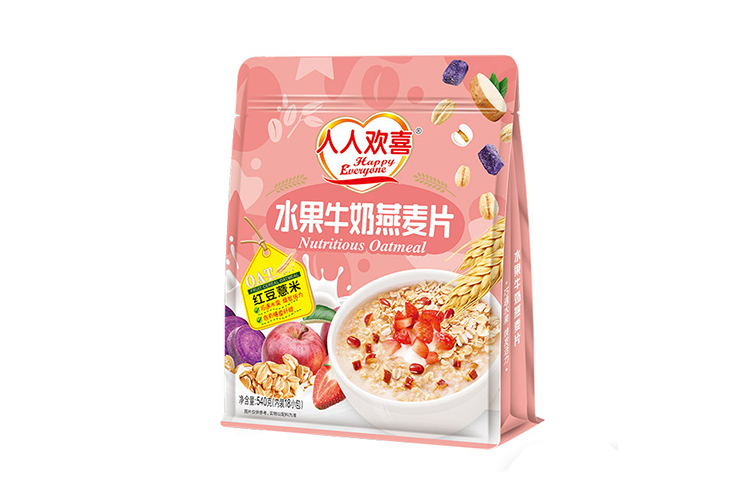 HAPPY EVERYONE FRUIT MILK OATMEAL RED BEAN & BARLEY 540G